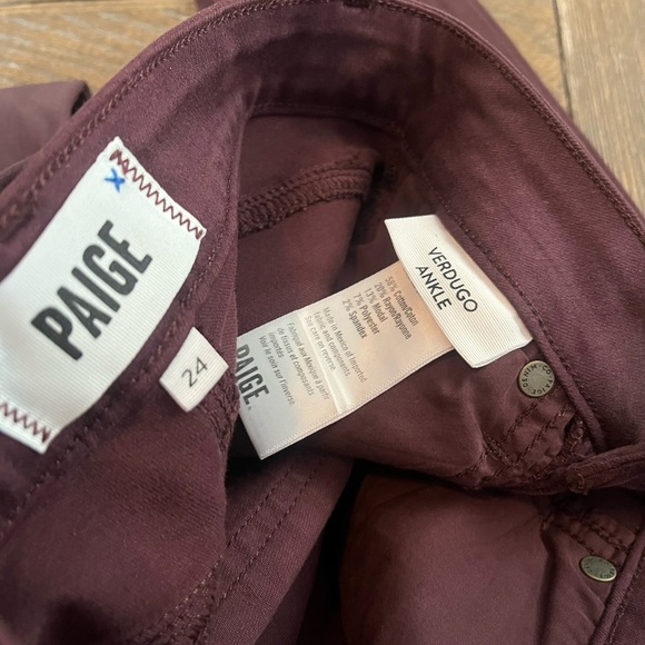Paige verdugo Ankle pants size 24 beet. - Picture 3 of 6
